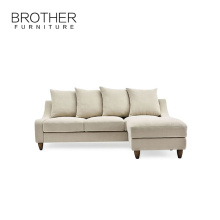 Modern design living room L Shape sectional corner sofa